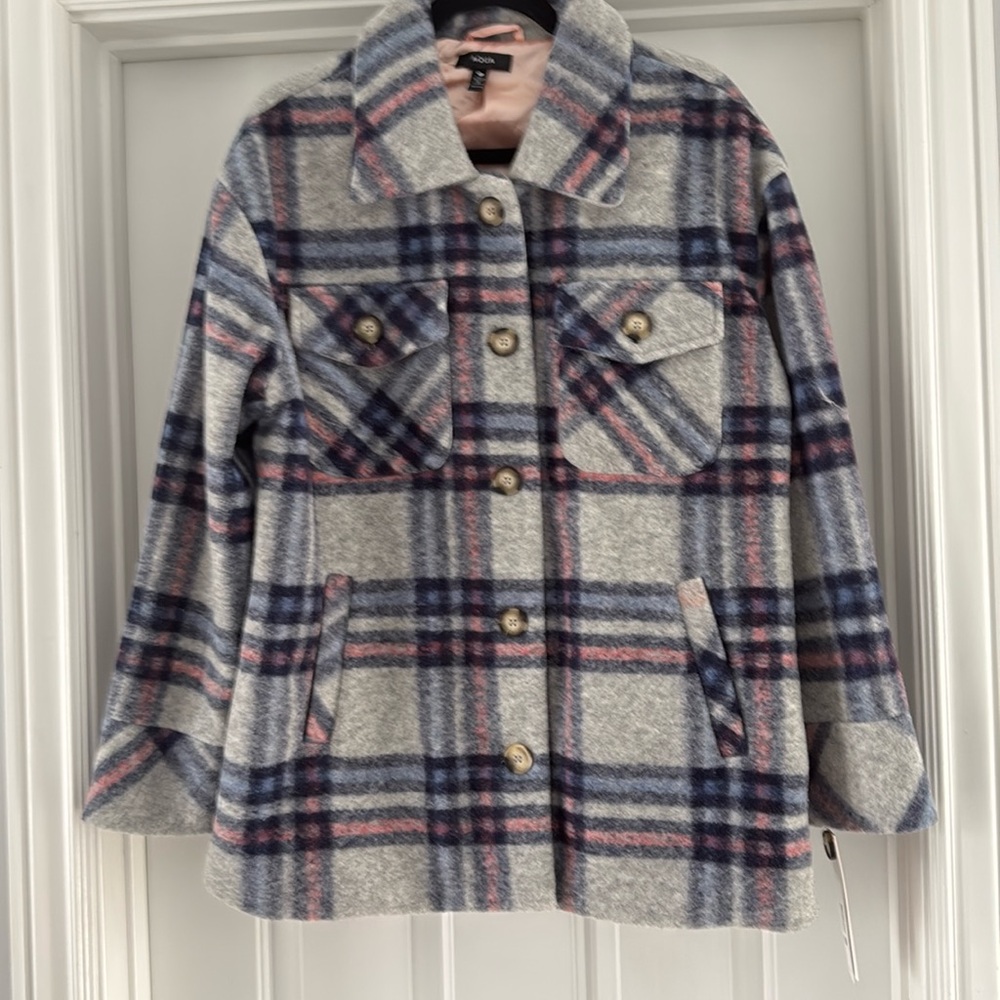 Bloomingdale’s exclusive. Aqua wool blend jacket